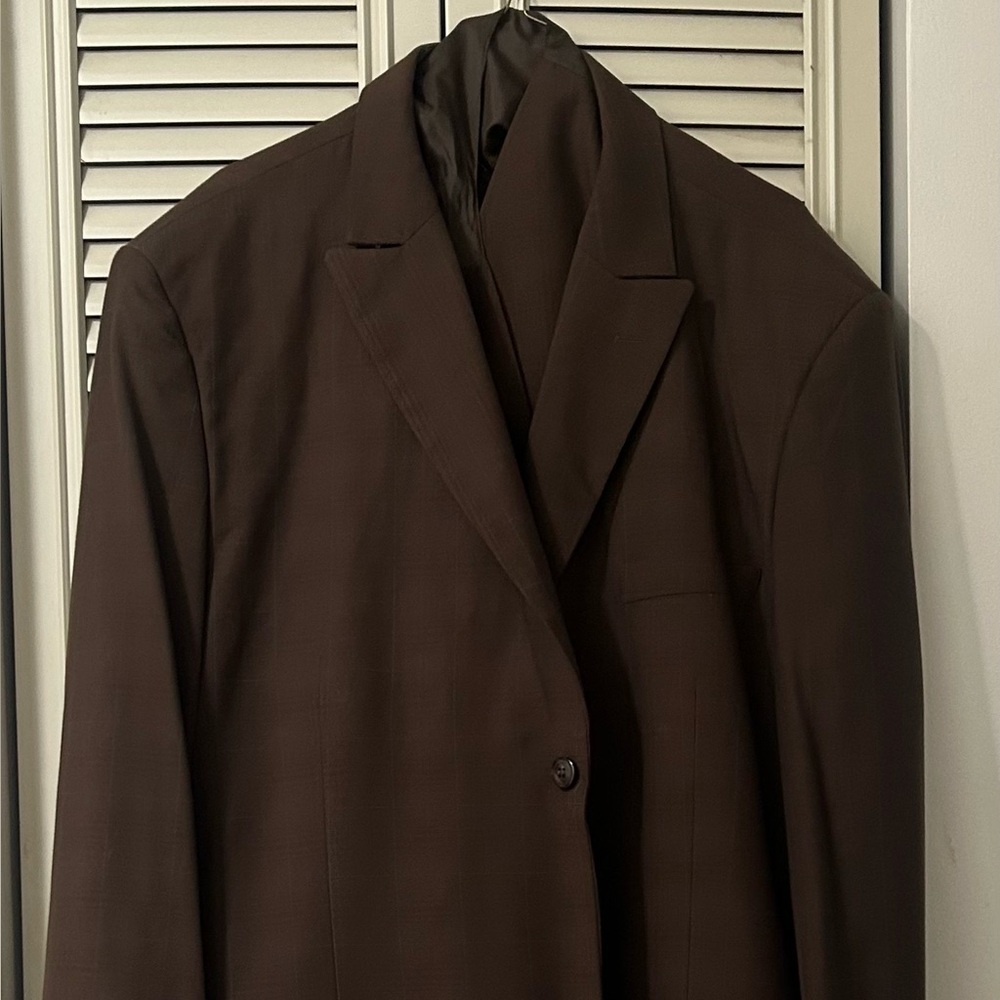 Rich Chocolate Brown Formal Suit with Notched Lapel